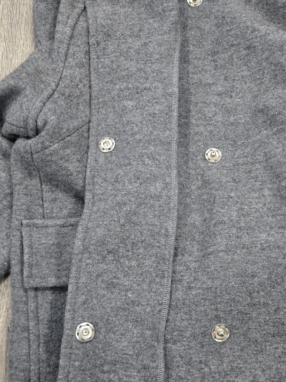Geiger Austria Women’s Sz 18 Gray Pure New Wool Coat Plus Size - Picture 8 of 12